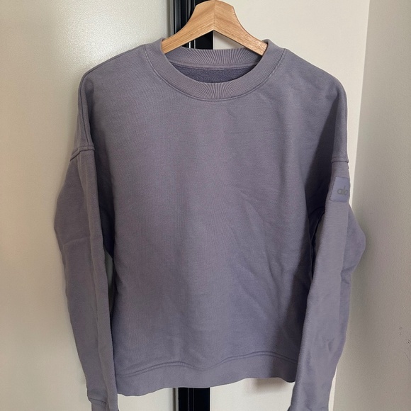 Alo Heavy Weight Crew Neck Pullover - Purple 💜 - Picture 3 of 4